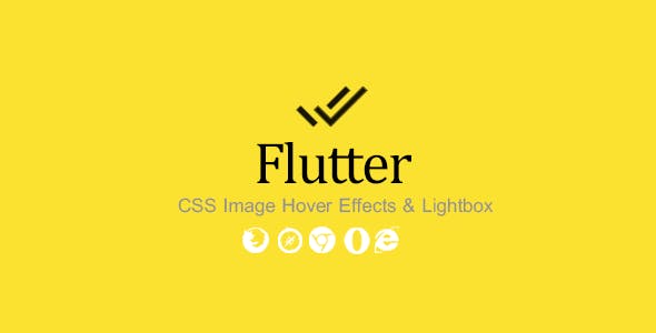 Flutter - CSS Image Hover Effects & Lightbox