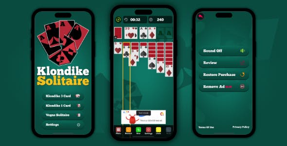 Klondike Solitaire - iOS Game SpriteKit Swift 5