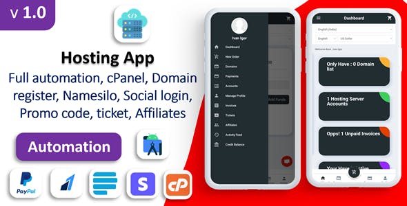 Markhost app - Web Hosting Billing | Domain | Hosting | Affiliate | Social login | Payment Gateways