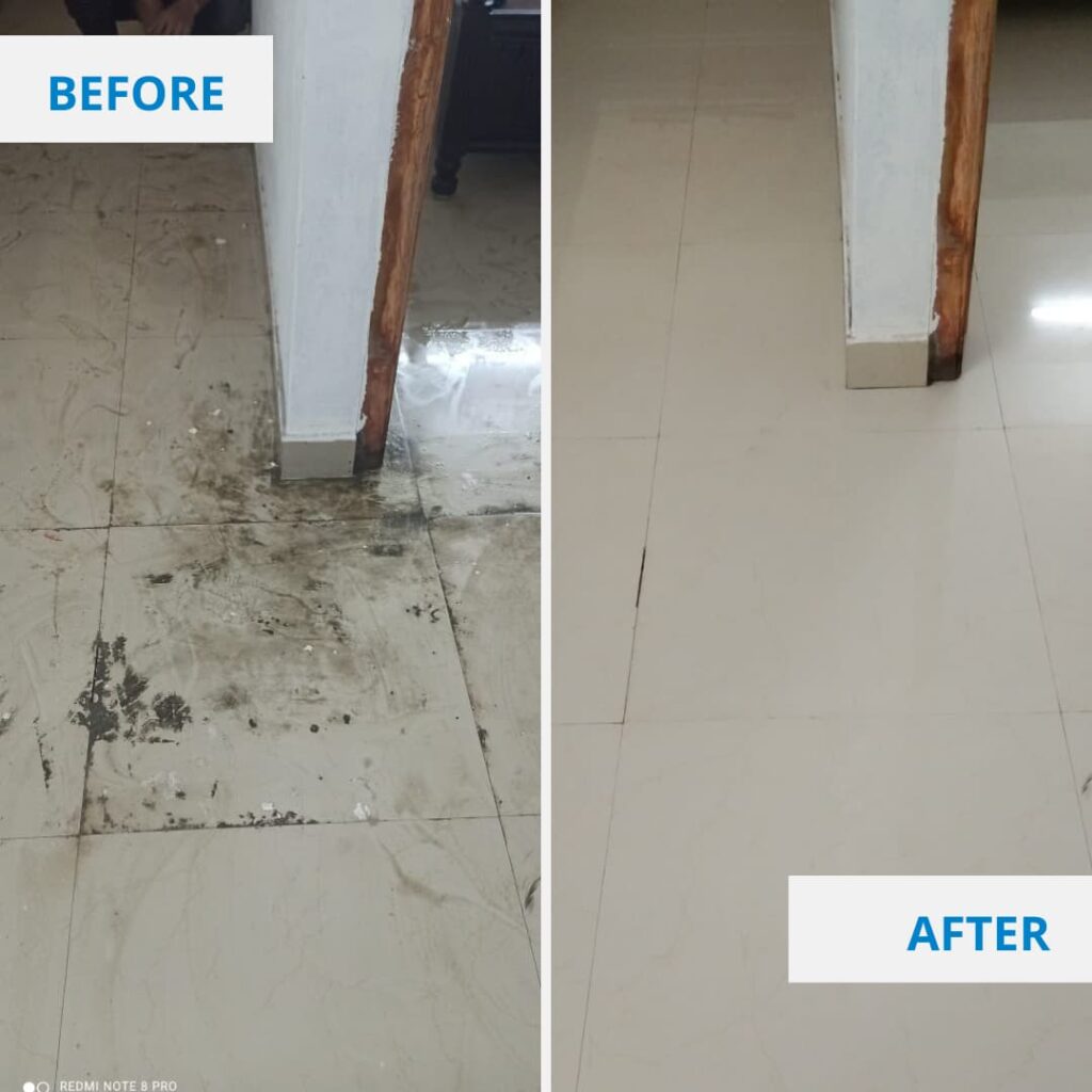 Floor Before and After - Clean Fanatics