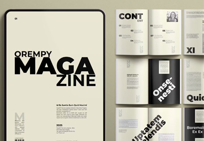 40 Magazine Templates With Creative Print Layout Designs