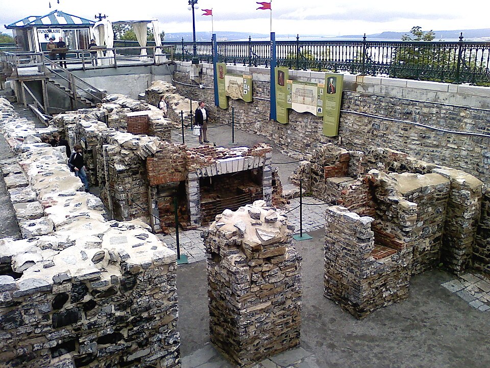 Ruins at the Saint-Louis Forts and Châteaux National Historic Site, Quebec City, 2009.