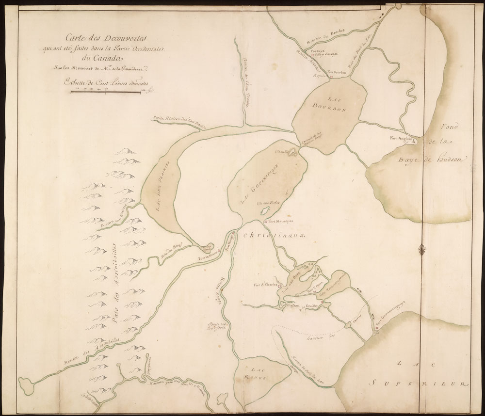 La Vérendrye and Bellin's Map of Canada West of Lake Superior (1752)