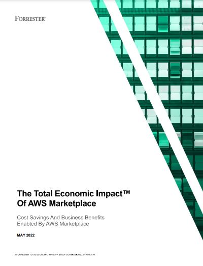 screenshot of first page of the Total Economic Impact of AWS Marketplace report