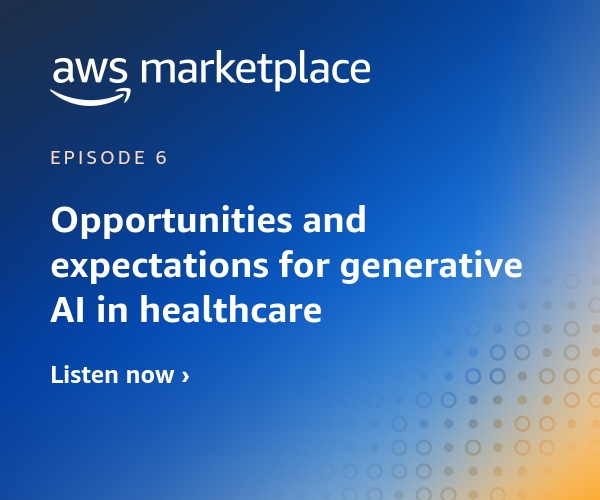 Healthcare podcast thumbnail | AWS Marketplace