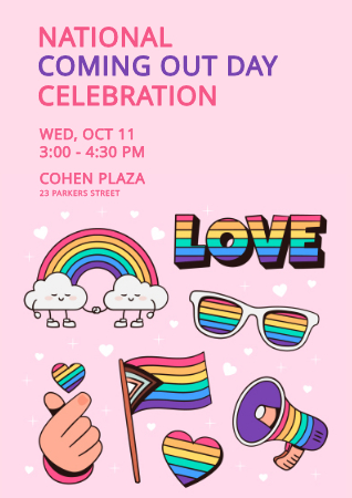 Create stunning National Coming Out Day graphics