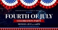 4TH OF JULY CELEBRATION BANNER Facebook Shared Image template