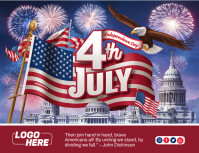 4th of July, Independence Day Flyer (US Letter) template