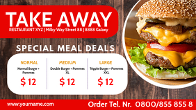 Take Out Away Out Fast Food Truck Cover template