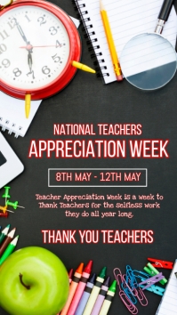 Teachers appreciation week Instagram story template