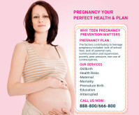 teenage pregnancy awareness Large Rectangle template