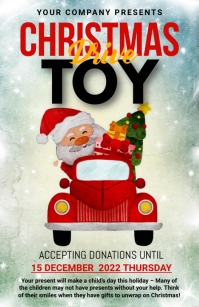 Toy drive,Christmas, Christmas sale,event Tabloid template