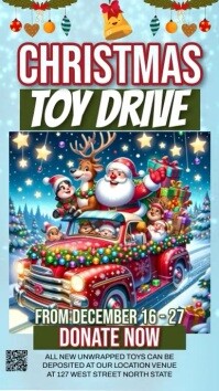 TOY DRIVE INSTAGRAM STORY VIDEO template