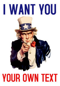 uncle sam i want you tshirt template A3