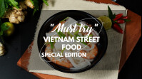 Vietnam Street Food YouTube Thumbnail template