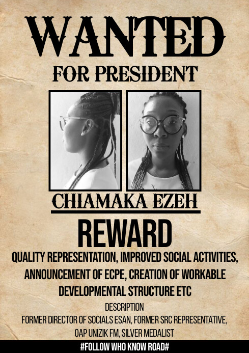 Wanted campaign poster A4 template