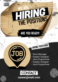 We Are Hiring Flyer A6 template