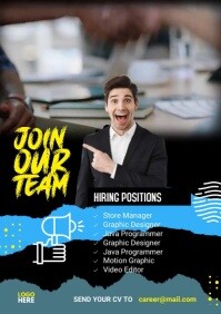 We Are Hiring Flyer A1 template