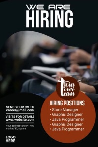 We Are Hiring Pinterest Graphics template