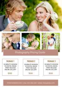 Wedding Photography Price List A6 template