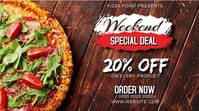Weekend Special Pizza Discount Digital Displa template