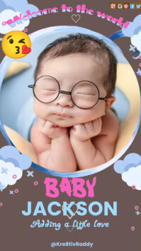 Welcome, baby! Instagram Story template