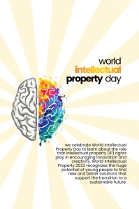 World Intellectual Property Day Poster template