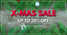 X-Mas Sale sell-out advert christmas shopping banner header template