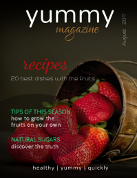 Yummy Food Magazine Cover Template Flyer (US Letter)