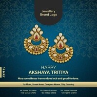 Akshaya Tritiya Jewellery Ad Post Template