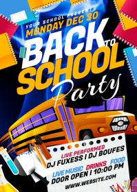 Back To School Flyer A6 template