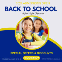 Back to school,school admissions open Square (1:1) template