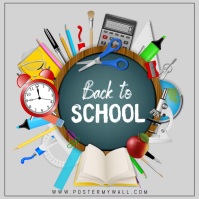 Back to School, School Admission Post template