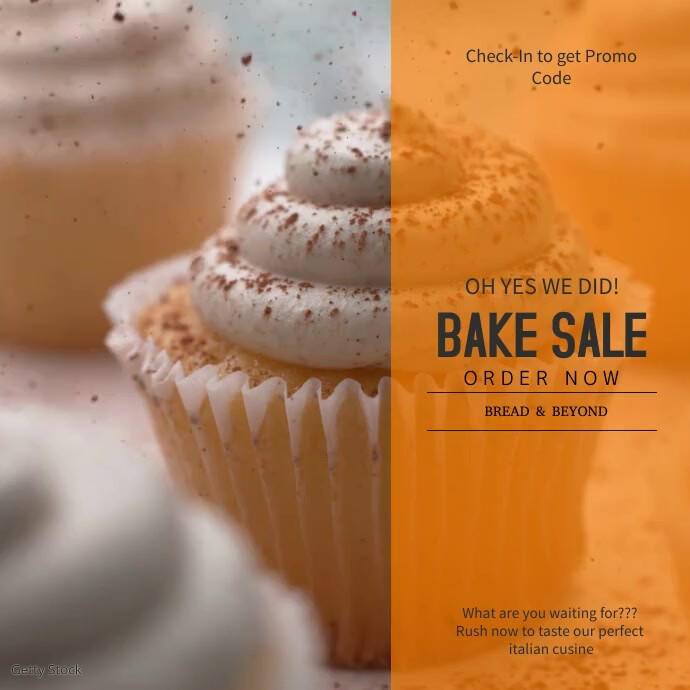 Bake Sale Instagram Video Template