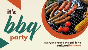 BBQ Party Blog Header template