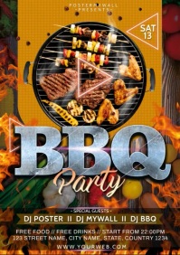 BBQ PARTY A4 template