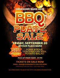 BBQ Plate Sale Flyer template