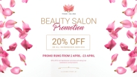 Beauty salon promotion design template Facebook Cover Video (16:9)