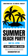 BEACH PARTY ROLL-UP BANNER template