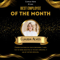 best employee award,employee of the month Instagram Post template