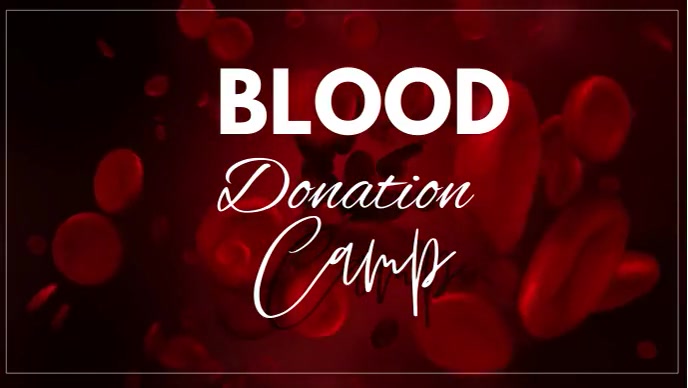 Blood Donation Camp YouTube Thumbnail template