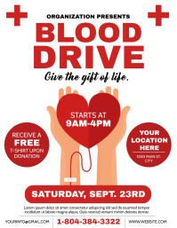 BLOOD DRIVE Flyer (US Letter) template