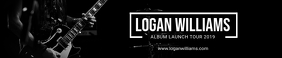Black Album Cover Soundcloud Banner template