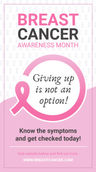 Breast Cancer Awareness Instagram Story Image template