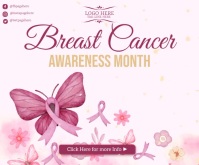 Breast Cancer Awareness Month Large Rectangle template