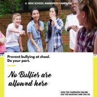 Bullying Awareness Campaign Instagram Video Template Square (1:1)