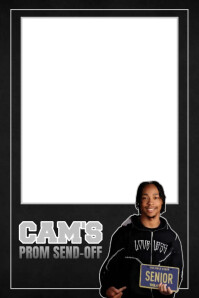 Cam's Prom Send-Off 4x6 Photo Frame Template Banner 4' × 6'