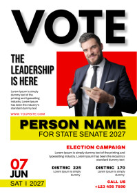 campaign poster A2 template