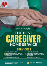 Caregiver service A5 template