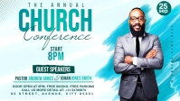 Church Conference flyer Facebook Cover Video (16:9) template